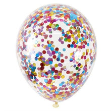 Load image into Gallery viewer, Confetti Transparent Balloons