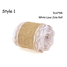 Load image into Gallery viewer, Natural Burlap Ribbon