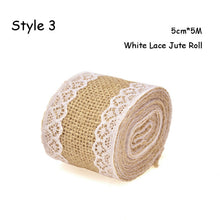 Load image into Gallery viewer, Natural Burlap Ribbon