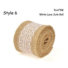 Load image into Gallery viewer, Natural Burlap Ribbon