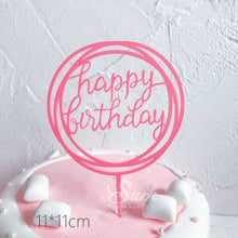Load image into Gallery viewer, Happy Birthday Cake Decor