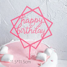 Load image into Gallery viewer, Happy Birthday Cake Decor